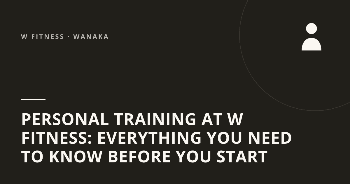 Personal Training at W Fitness: Everything You Need to Know Before You Start